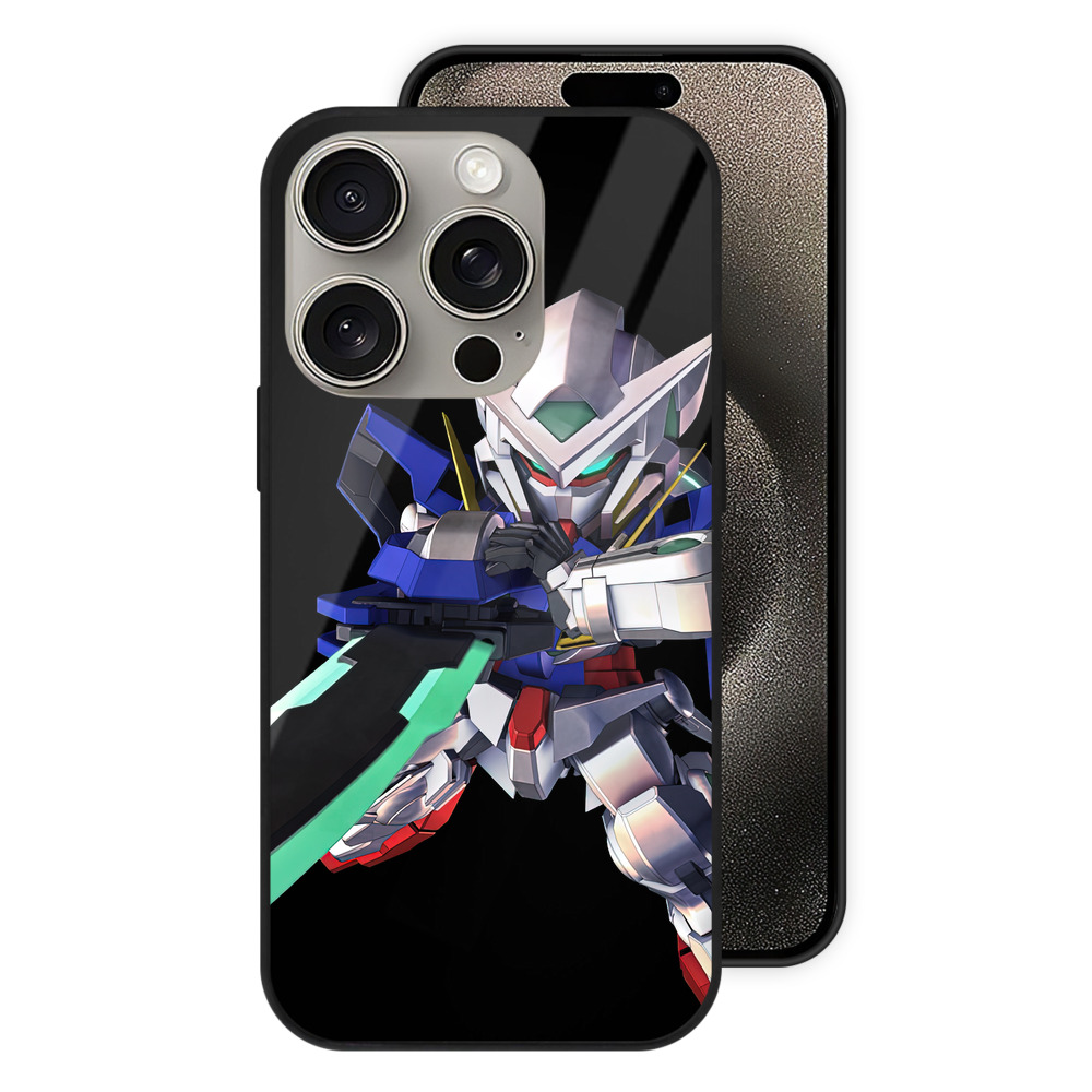 （画像用） 機動戦士ガンダム Mobile Suit Gundam 【iPhone15Pro対応】スマホケース 耐衝撃＆黄変防止 背面ガラス