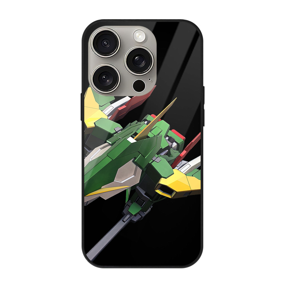 （画像用） 機動戦士ガンダム Mobile Suit Gundam 【iPhone15Pro対応】スマホケース 耐衝撃＆黄変防止 背面ガラス