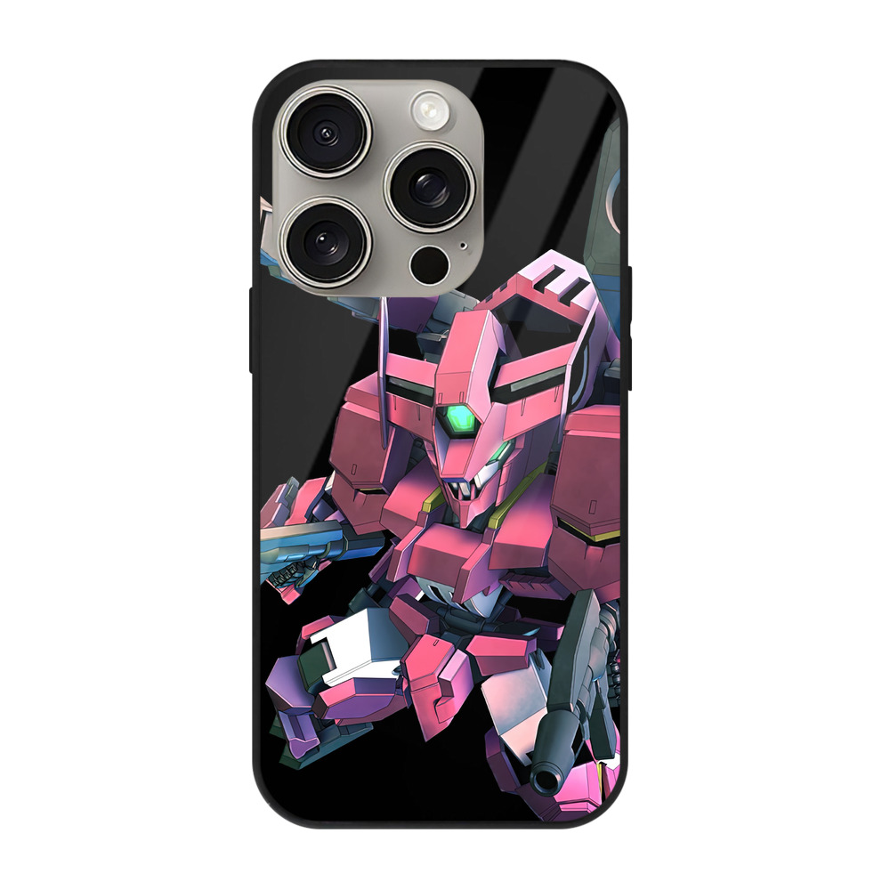 （画像用） 機動戦士ガンダム Mobile Suit Gundam 【iPhone15Pro対応】スマホケース 耐衝撃＆黄変防止 背面ガラス