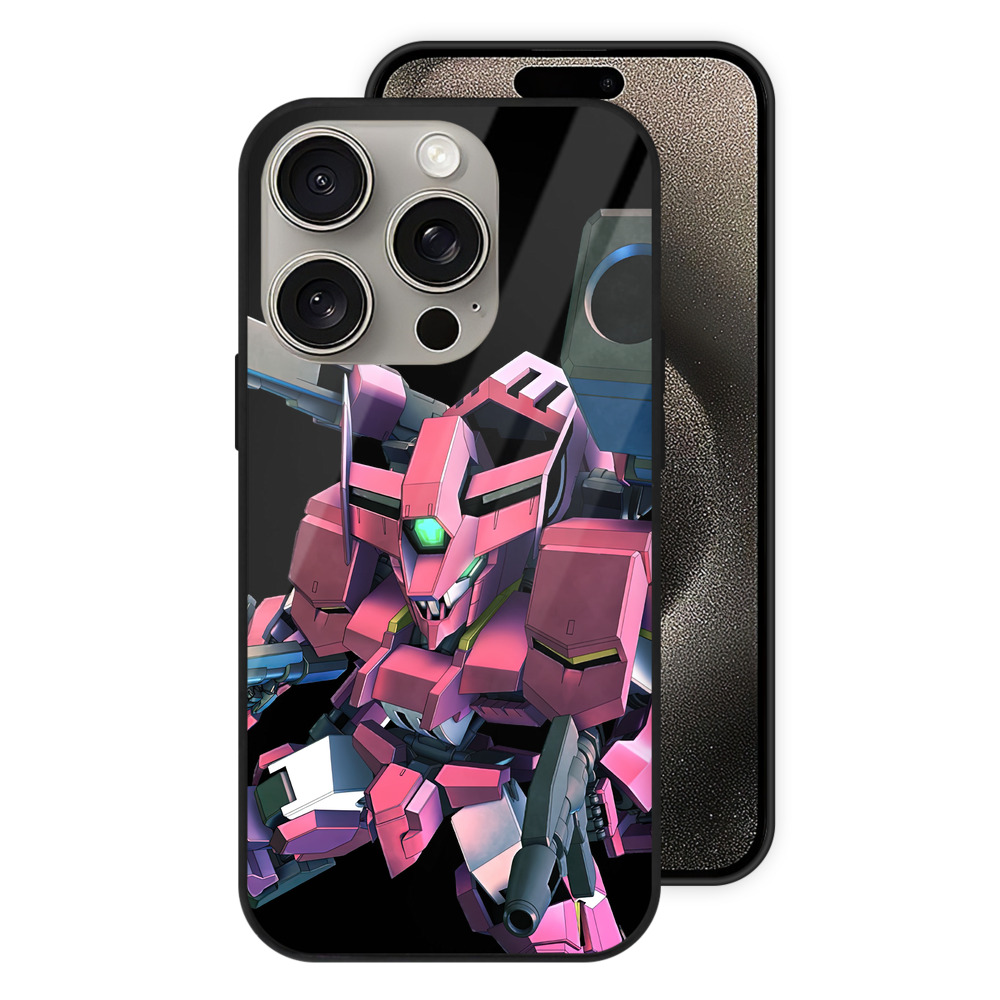 （画像用） 機動戦士ガンダム Mobile Suit Gundam 【iPhone15Pro対応】スマホケース 耐衝撃＆黄変防止 背面ガラス