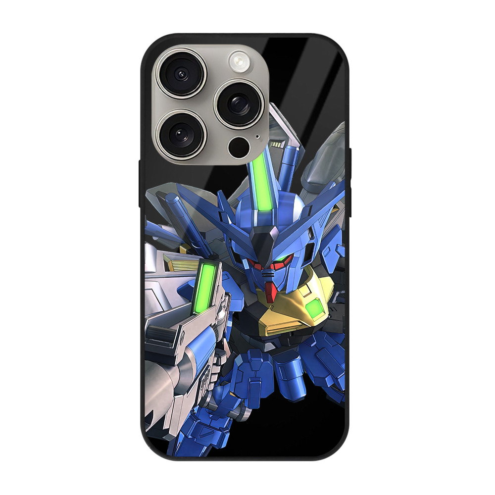 （画像用） 機動戦士ガンダム Mobile Suit Gundam 【iPhone15Pro対応】スマホケース 耐衝撃＆黄変防止 背面ガラス