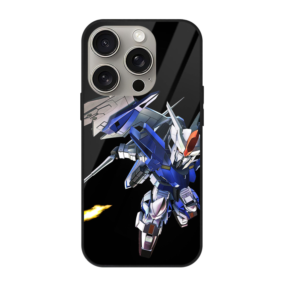 （画像用） 機動戦士ガンダム Mobile Suit Gundam 【iPhone15Pro対応】スマホケース 耐衝撃＆黄変防止 背面ガラス