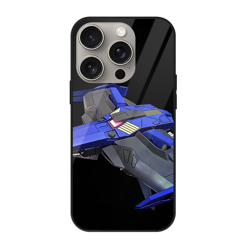 （画像用） 機動戦士ガンダム Mobile Suit Gundam 【iPhone15Pro対応】スマホケース 耐衝撃＆黄変防止 背面ガラス