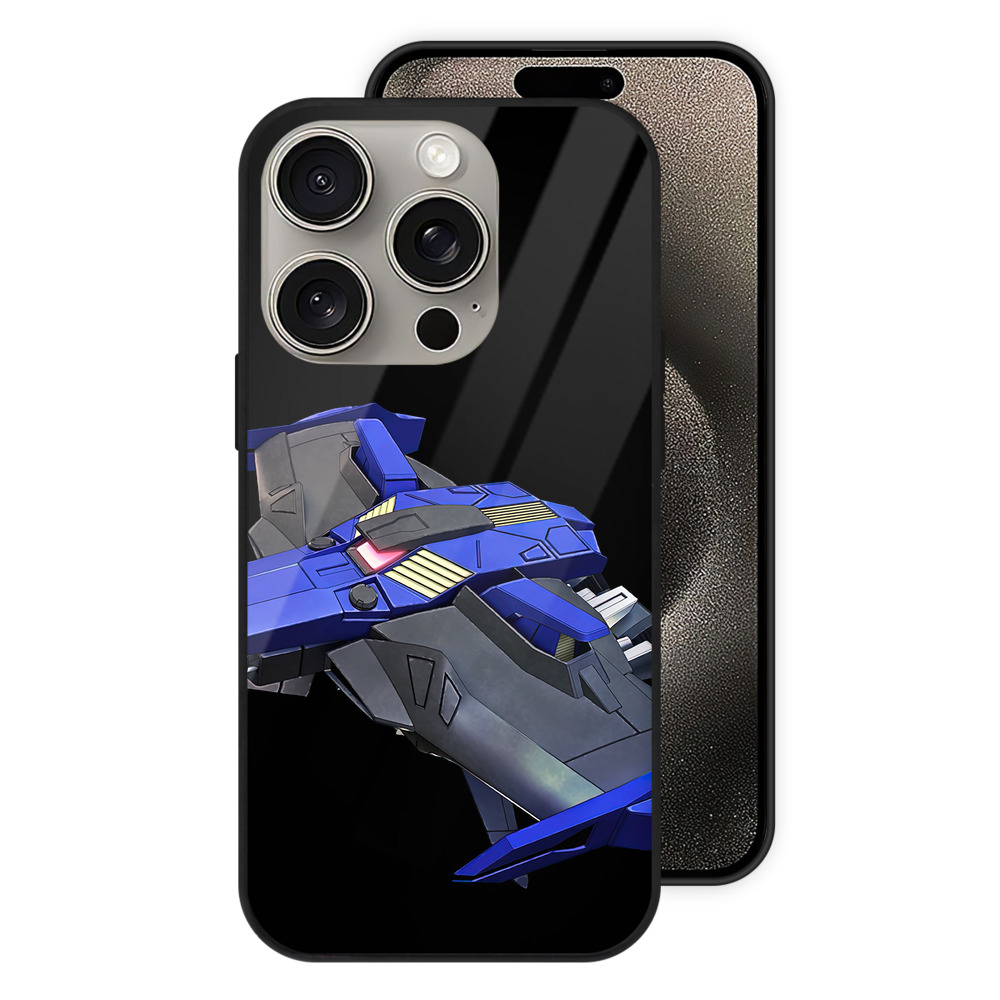 （画像用） 機動戦士ガンダム Mobile Suit Gundam 【iPhone15Pro対応】スマホケース 耐衝撃＆黄変防止 背面ガラス