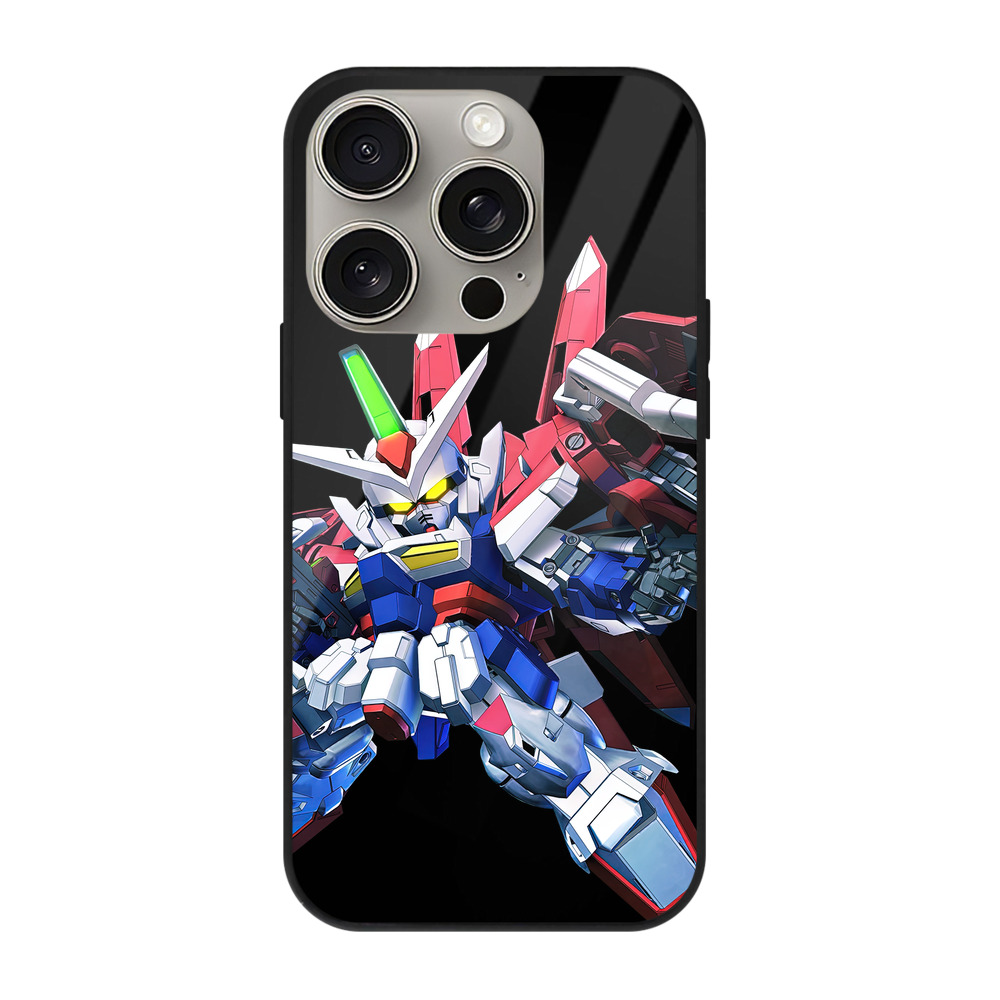 （画像用） 機動戦士ガンダム Mobile Suit Gundam 【iPhone15Pro対応】スマホケース 耐衝撃＆黄変防止 背面ガラス