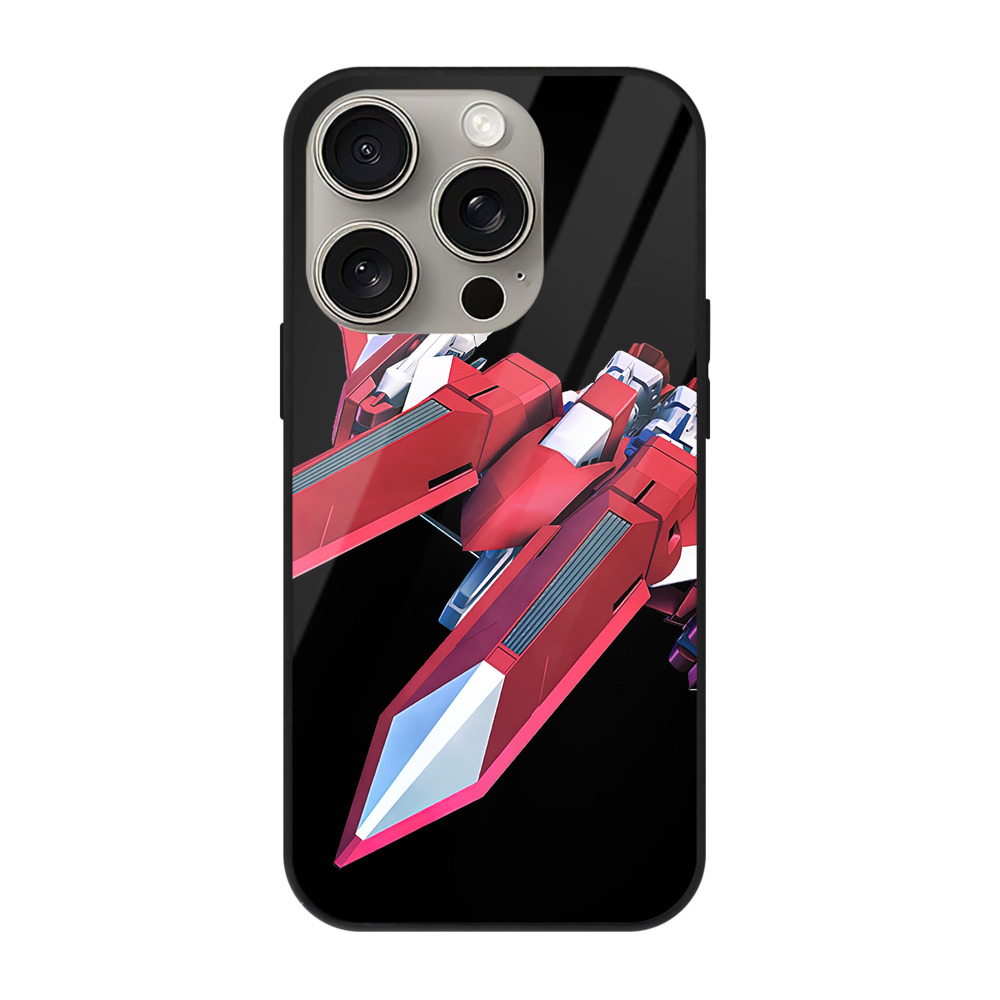 （画像用） 機動戦士ガンダム Mobile Suit Gundam 【iPhone15Pro対応】スマホケース 耐衝撃＆黄変防止 背面ガラス