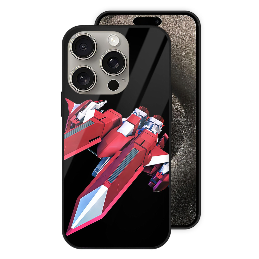 （画像用） 機動戦士ガンダム Mobile Suit Gundam 【iPhone15Pro対応】スマホケース 耐衝撃＆黄変防止 背面ガラス