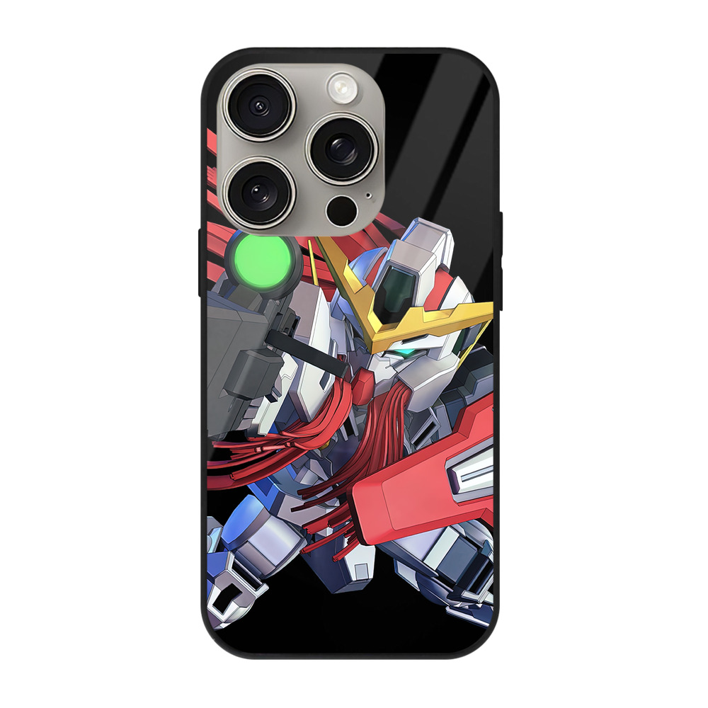 （画像用） 機動戦士ガンダム Mobile Suit Gundam 【iPhone15Pro対応】スマホケース 耐衝撃＆黄変防止 背面ガラス