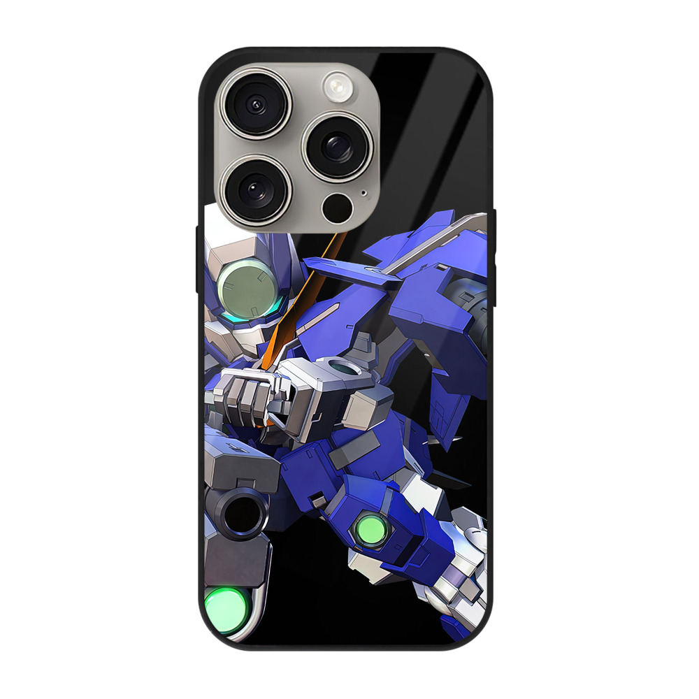 （画像用） 機動戦士ガンダム Mobile Suit Gundam 【iPhone15Pro対応】スマホケース 耐衝撃＆黄変防止 背面ガラス