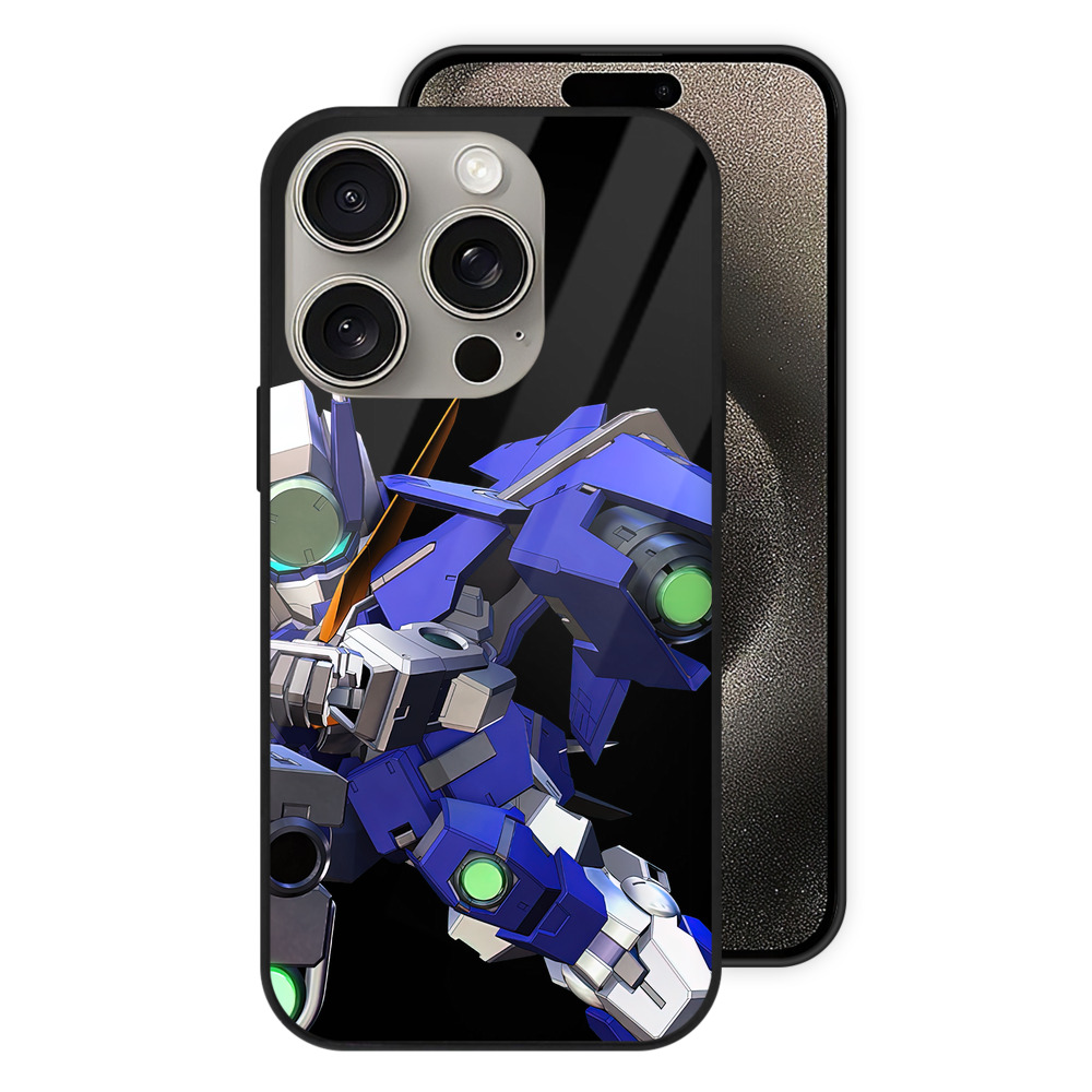 （画像用） 機動戦士ガンダム Mobile Suit Gundam 【iPhone15Pro対応】スマホケース 耐衝撃＆黄変防止 背面ガラス