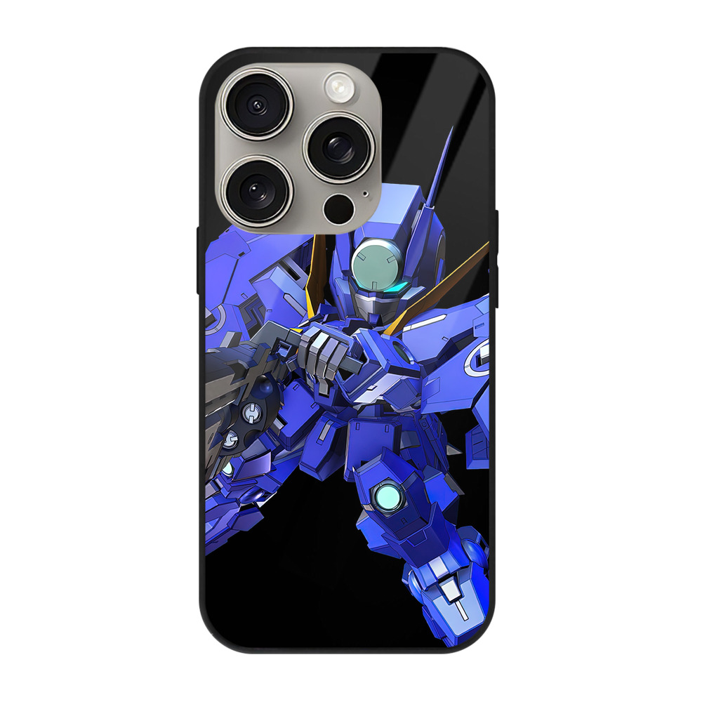 （画像用） 機動戦士ガンダム Mobile Suit Gundam 【iPhone15Pro対応】スマホケース 耐衝撃＆黄変防止 背面ガラス