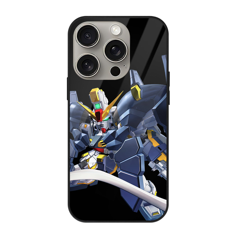 （画像用） 機動戦士ガンダム Mobile Suit Gundam 【iPhone15Pro対応】スマホケース 耐衝撃＆黄変防止 背面ガラス