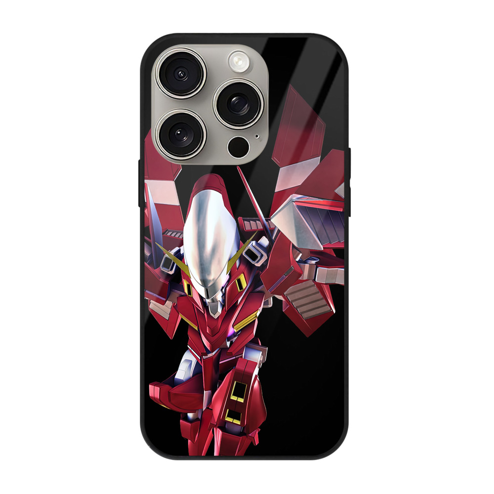 （画像用） 機動戦士ガンダム Mobile Suit Gundam 【iPhone15Pro対応】スマホケース 耐衝撃＆黄変防止 背面ガラス