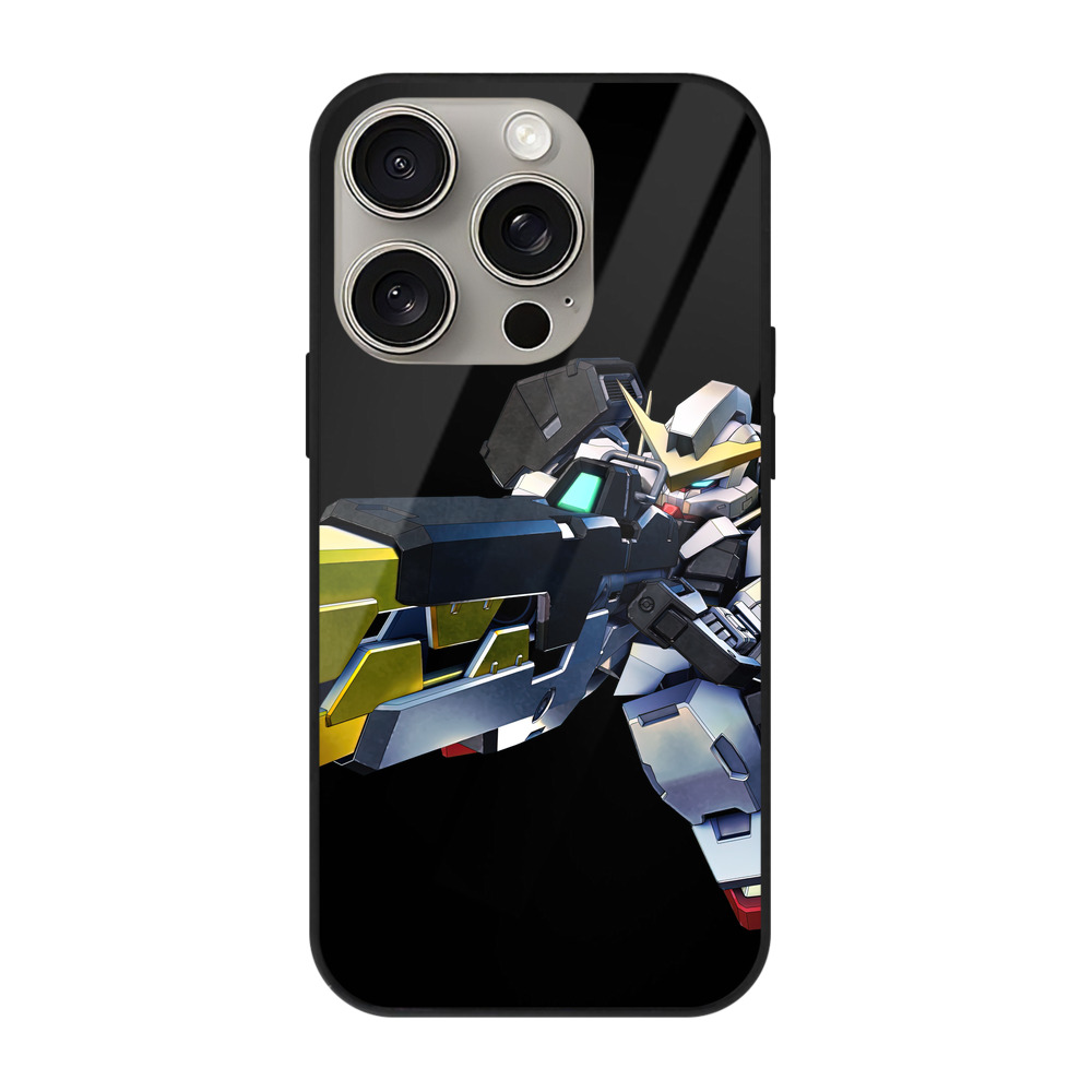 （画像用） 機動戦士ガンダム Mobile Suit Gundam 【iPhone15Pro対応】スマホケース 耐衝撃＆黄変防止 背面ガラス