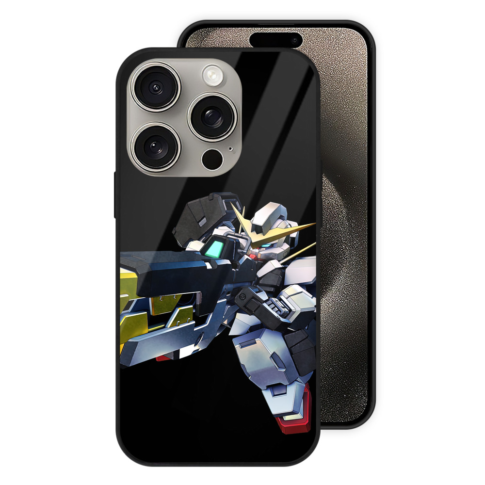 （画像用） 機動戦士ガンダム Mobile Suit Gundam 【iPhone15Pro対応】スマホケース 耐衝撃＆黄変防止 背面ガラス