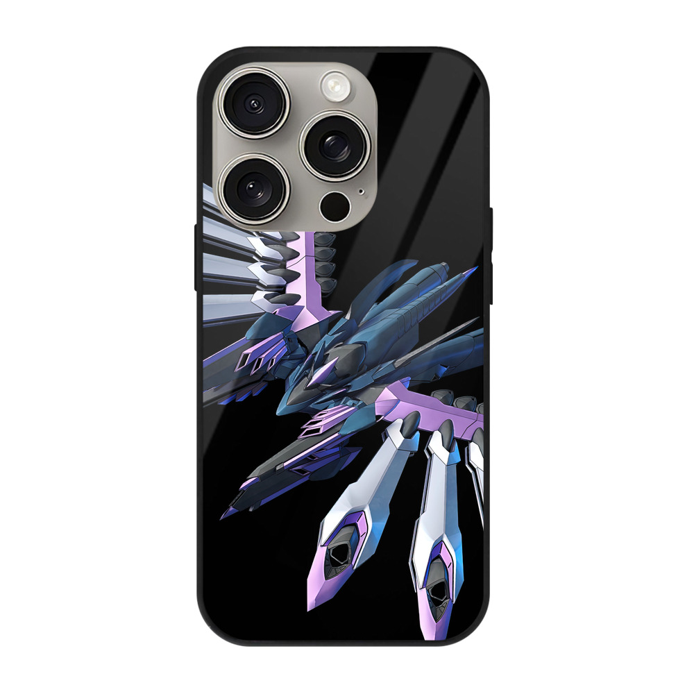 （画像用） 機動戦士ガンダム Mobile Suit Gundam 【iPhone15Pro対応】スマホケース 耐衝撃＆黄変防止 背面ガラス