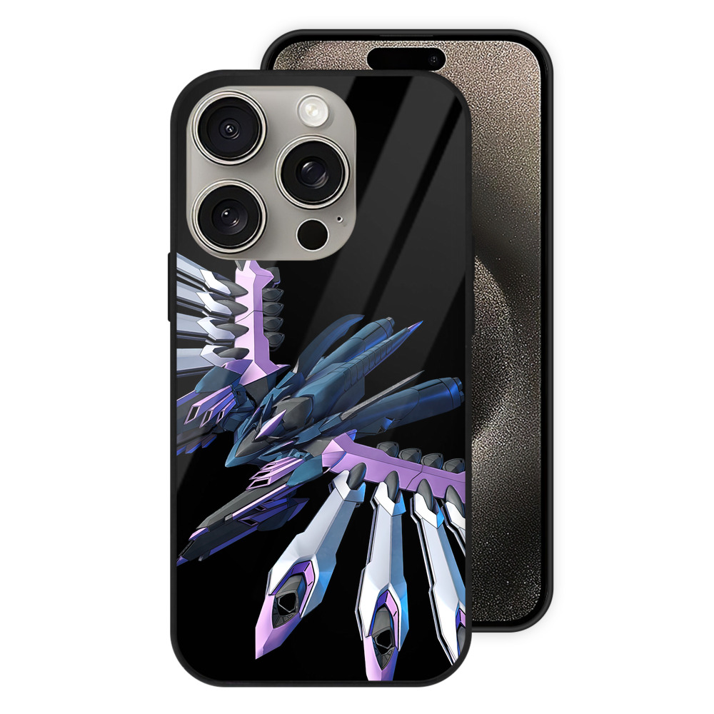 （画像用） 機動戦士ガンダム Mobile Suit Gundam 【iPhone15Pro対応】スマホケース 耐衝撃＆黄変防止 背面ガラス