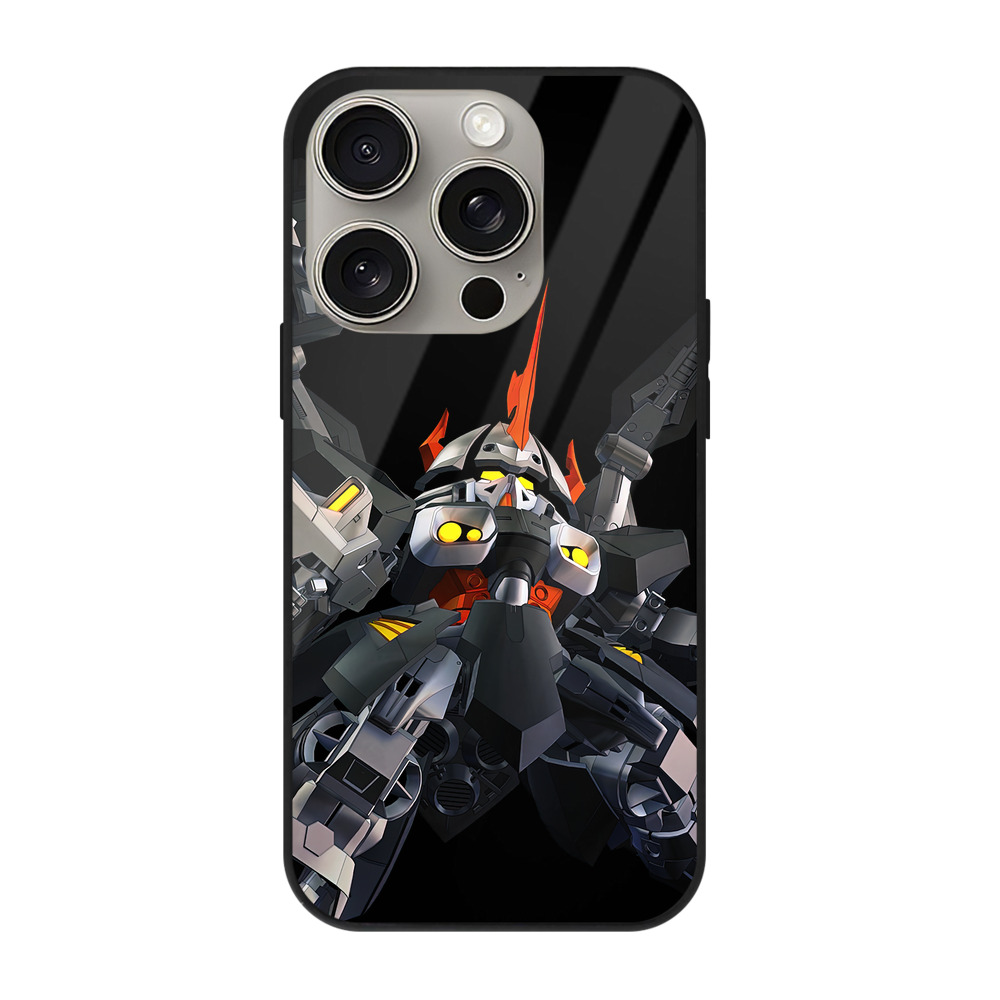 （画像用） 機動戦士ガンダム Mobile Suit Gundam 【iPhone15Pro対応】スマホケース 耐衝撃＆黄変防止 背面ガラス