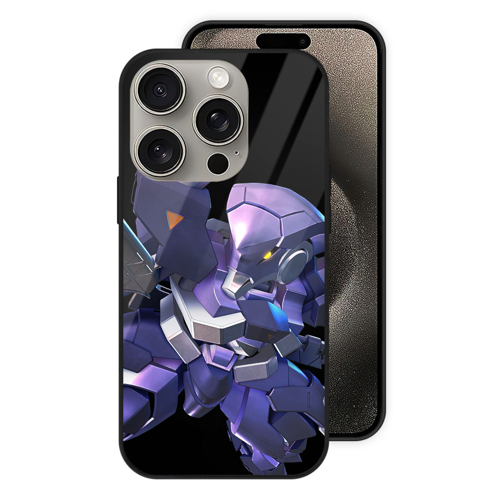 （画像用） 機動戦士ガンダム Mobile Suit Gundam 【iPhone15Pro対応】スマホケース 耐衝撃＆黄変防止 背面ガラス