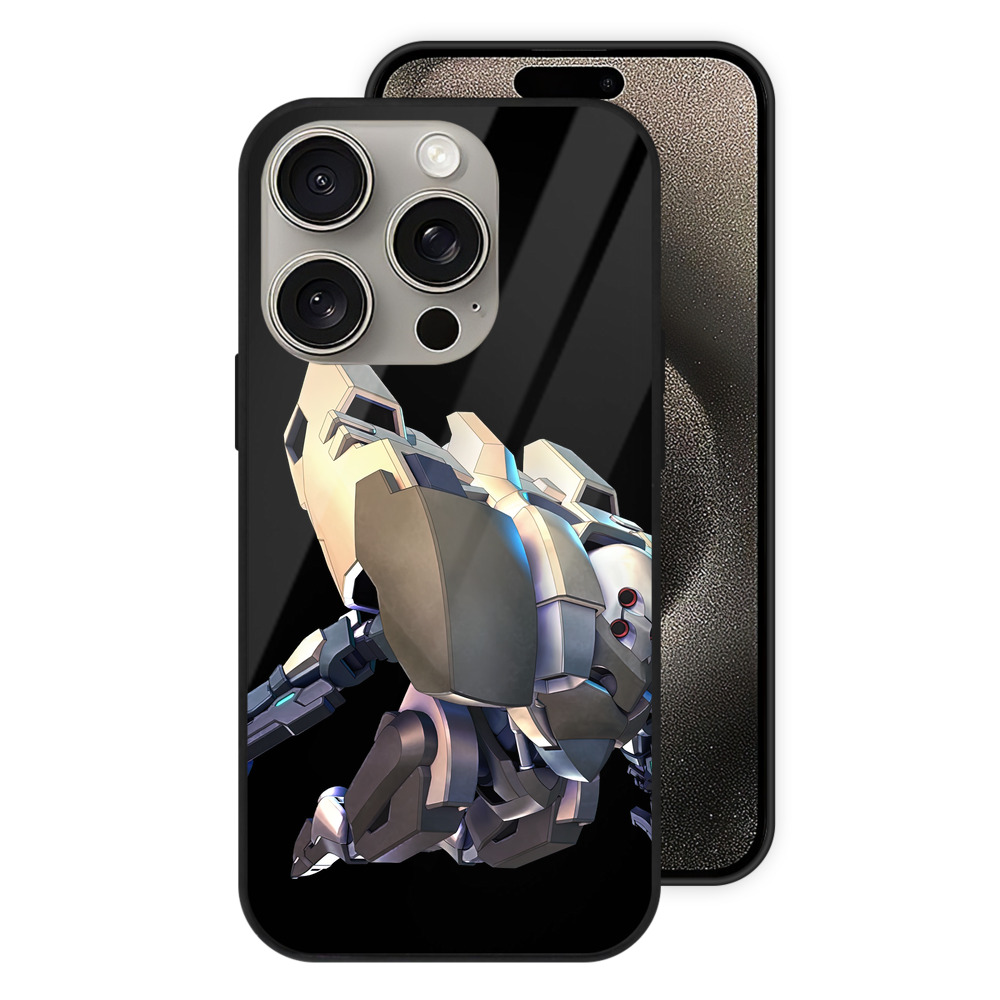 （画像用） 機動戦士ガンダム Mobile Suit Gundam 【iPhone15Pro対応】スマホケース 耐衝撃＆黄変防止 背面ガラス