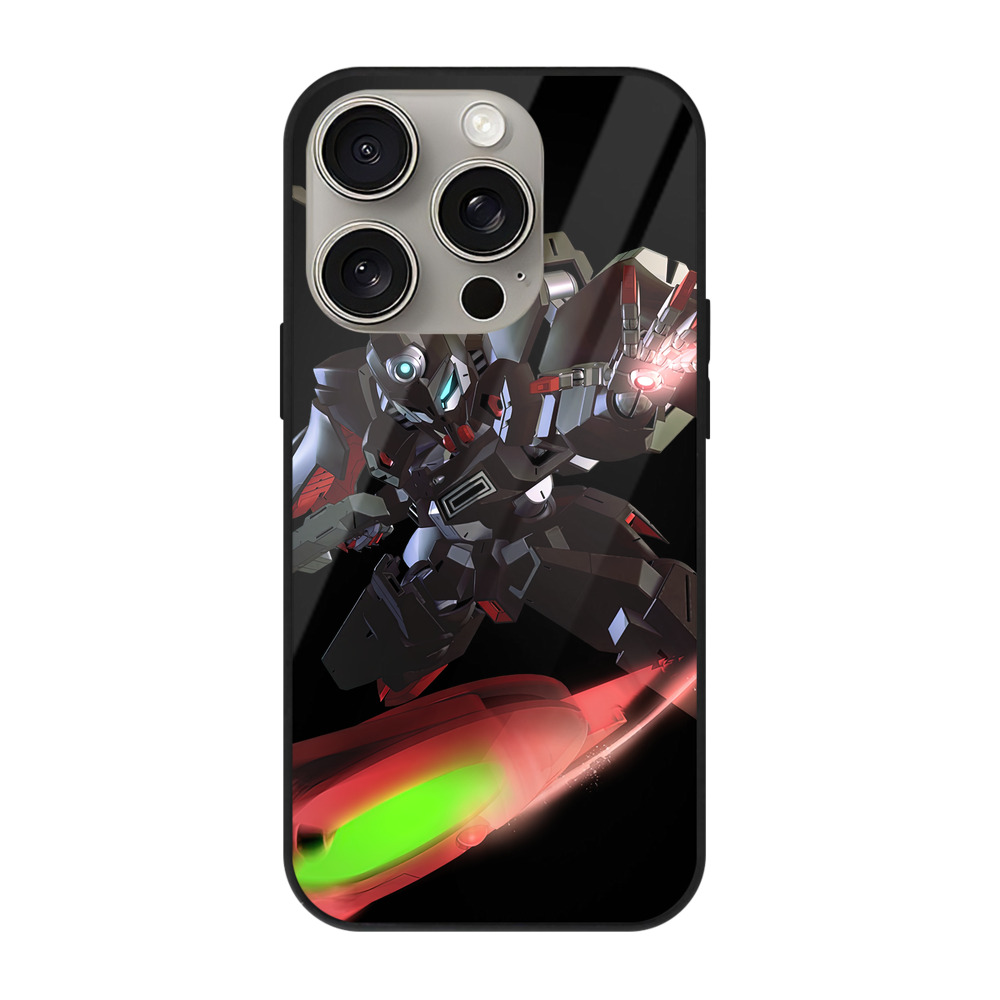 （画像用） 機動戦士ガンダム Mobile Suit Gundam 【iPhone15Pro対応】スマホケース 耐衝撃＆黄変防止 背面ガラス