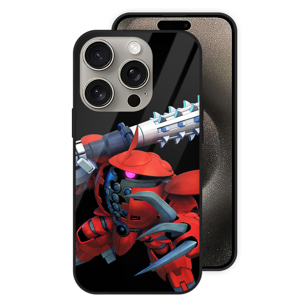 （画像用） 機動戦士ガンダム Mobile Suit Gundam 【iPhone15Pro対応】スマホケース 耐衝撃＆黄変防止 背面ガラス