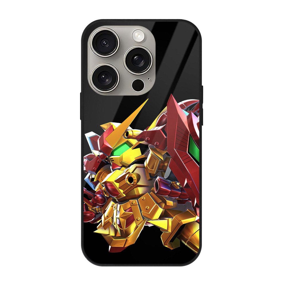 （画像用） 機動戦士ガンダム Mobile Suit Gundam 【iPhone15Pro対応】スマホケース 耐衝撃＆黄変防止 背面ガラス