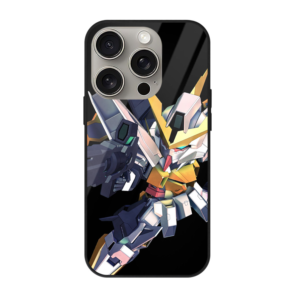 （画像用） 機動戦士ガンダム Mobile Suit Gundam 【iPhone15Pro対応】スマホケース 耐衝撃＆黄変防止 背面ガラス