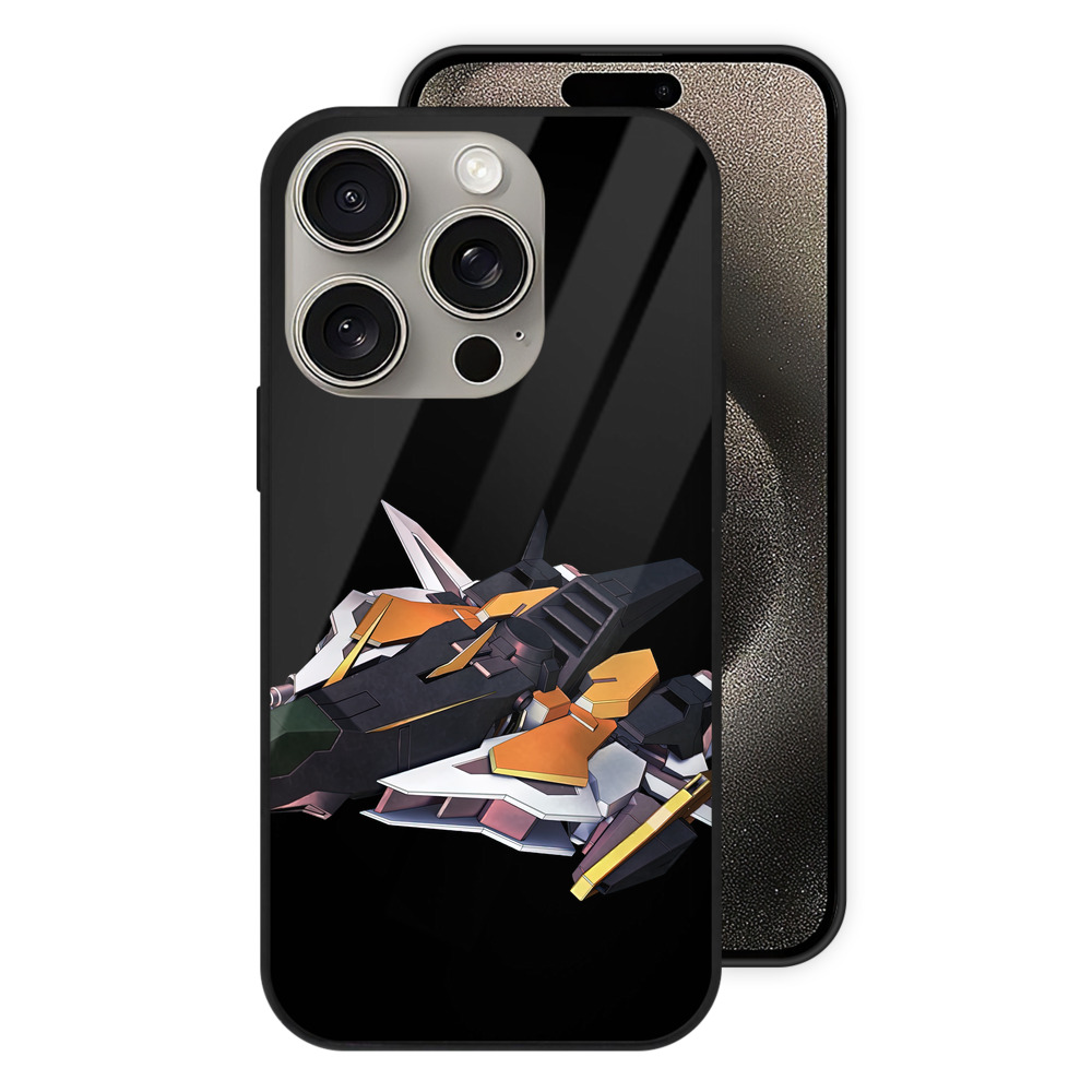 （画像用） 機動戦士ガンダム Mobile Suit Gundam 【iPhone15Pro対応】スマホケース 耐衝撃＆黄変防止 背面ガラス