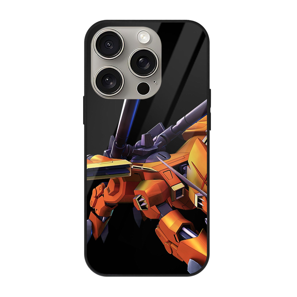 （画像用） 機動戦士ガンダム Mobile Suit Gundam 【iPhone15Pro対応】スマホケース 耐衝撃＆黄変防止 背面ガラス