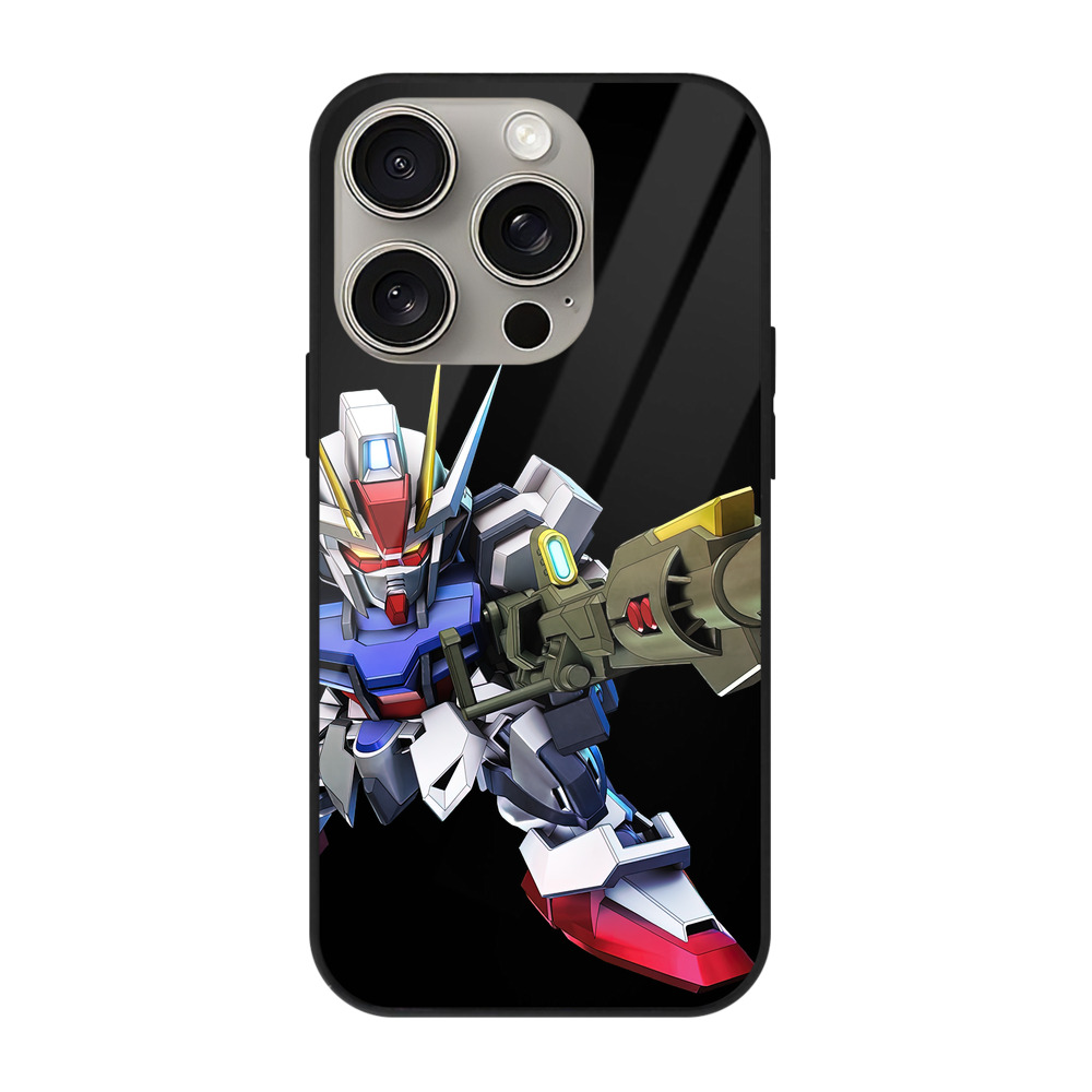 （画像用） 機動戦士ガンダム Mobile Suit Gundam 【iPhone15Pro対応】スマホケース 耐衝撃＆黄変防止 背面ガラス