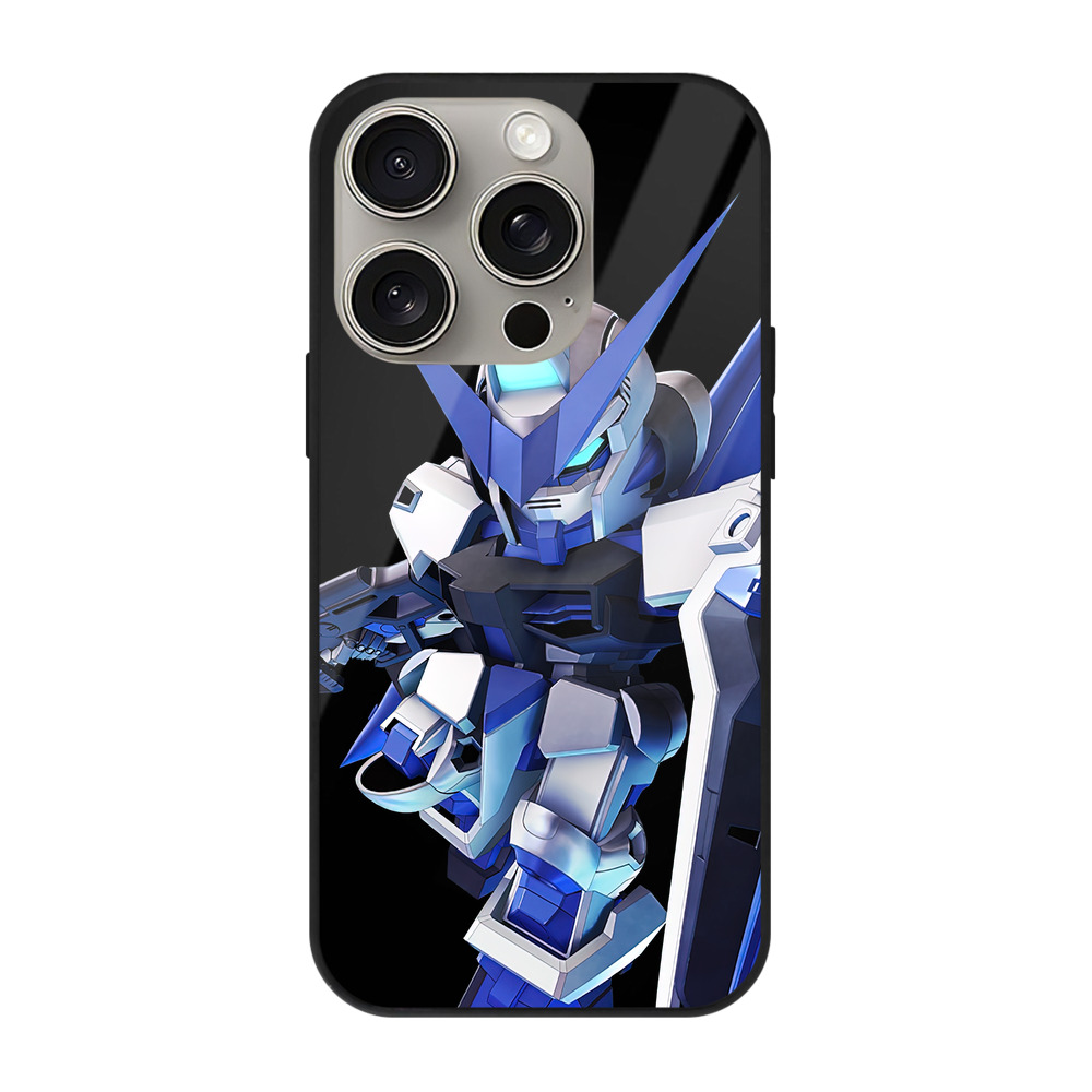 （画像用） 機動戦士ガンダム Mobile Suit Gundam 【iPhone15Pro対応】スマホケース 耐衝撃＆黄変防止 背面ガラス