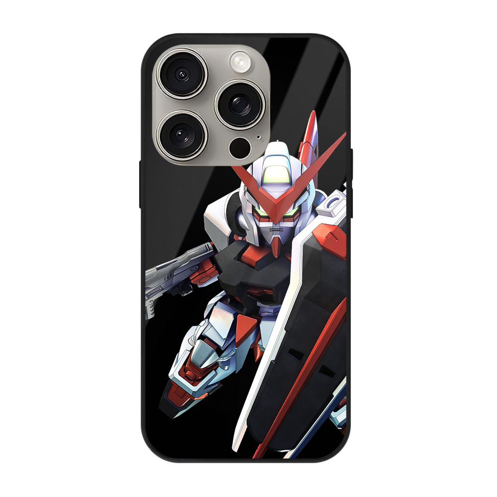 （画像用） 機動戦士ガンダム Mobile Suit Gundam 【iPhone15Pro対応】スマホケース 耐衝撃＆黄変防止 背面ガラス