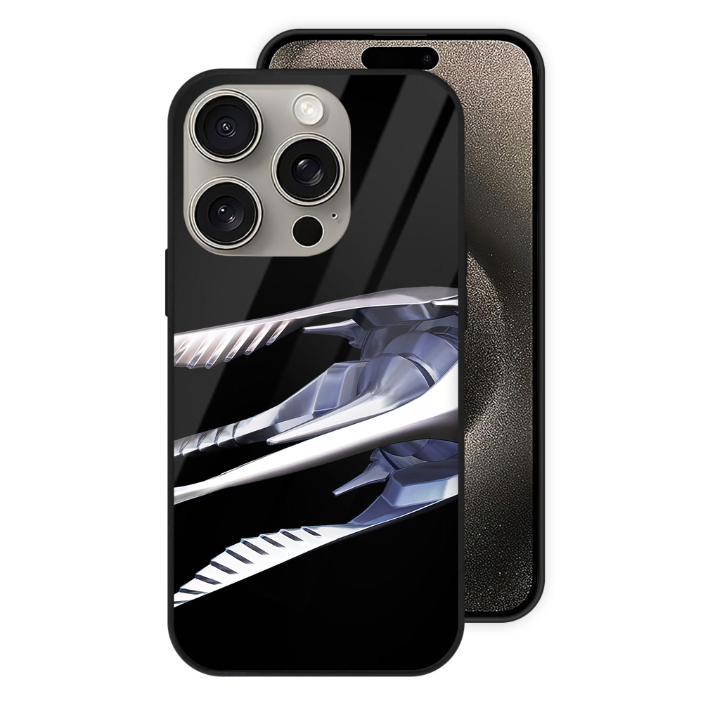 （画像用） 機動戦士ガンダム Mobile Suit Gundam 【iPhone15Pro対応】スマホケース 耐衝撃＆黄変防止 背面ガラス
