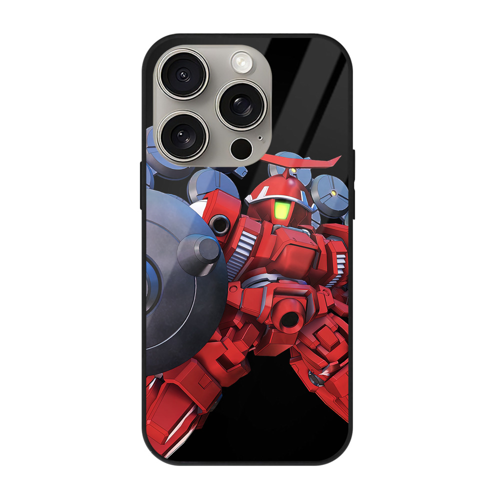 （画像用） 機動戦士ガンダム Mobile Suit Gundam 【iPhone15Pro対応】スマホケース 耐衝撃＆黄変防止 背面ガラス