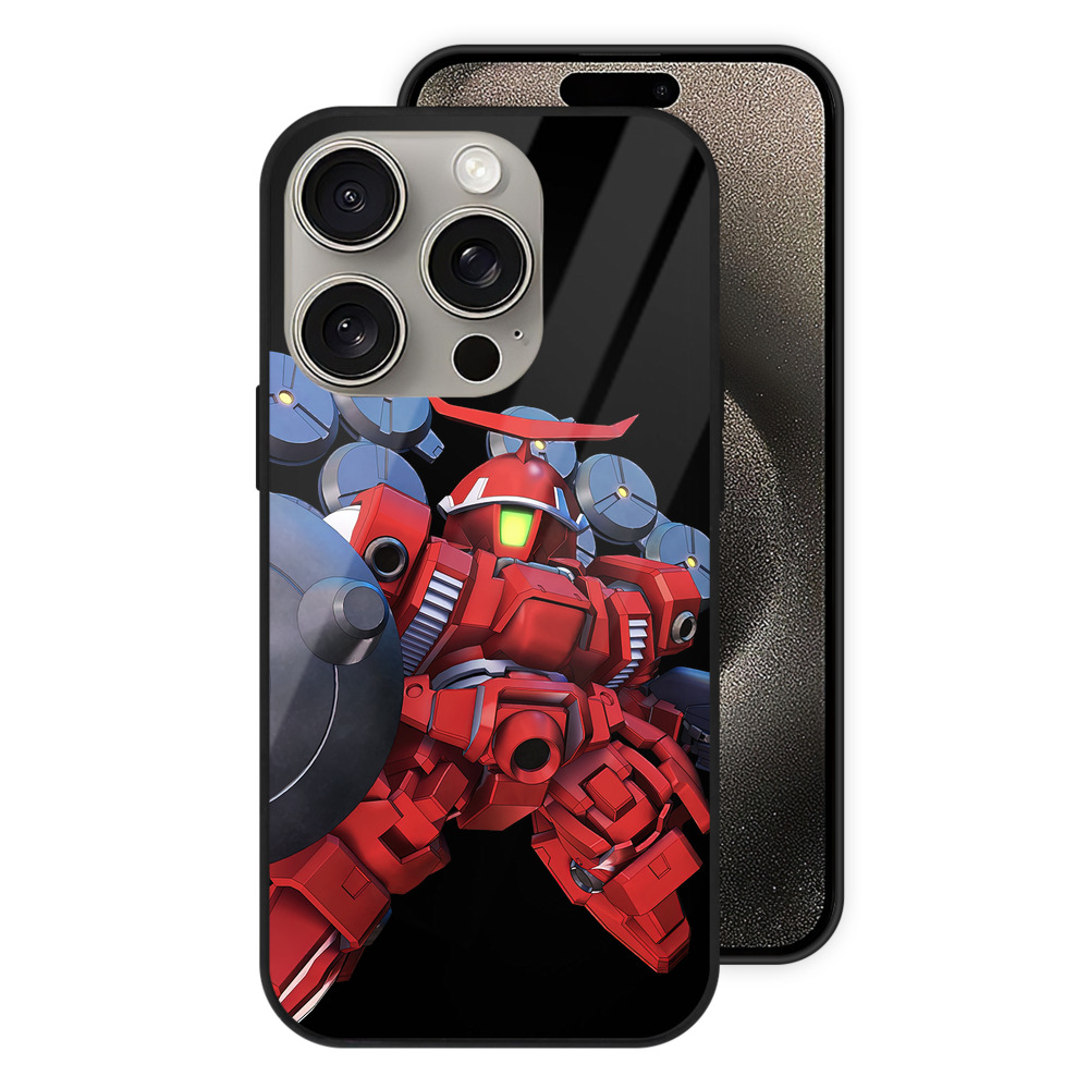 （画像用） 機動戦士ガンダム Mobile Suit Gundam 【iPhone15Pro対応】スマホケース 耐衝撃＆黄変防止 背面ガラス