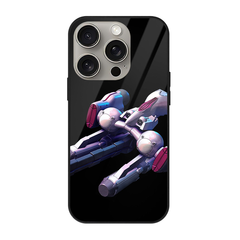 （画像用） 機動戦士ガンダム Mobile Suit Gundam 【iPhone15Pro対応】スマホケース 耐衝撃＆黄変防止 背面ガラス