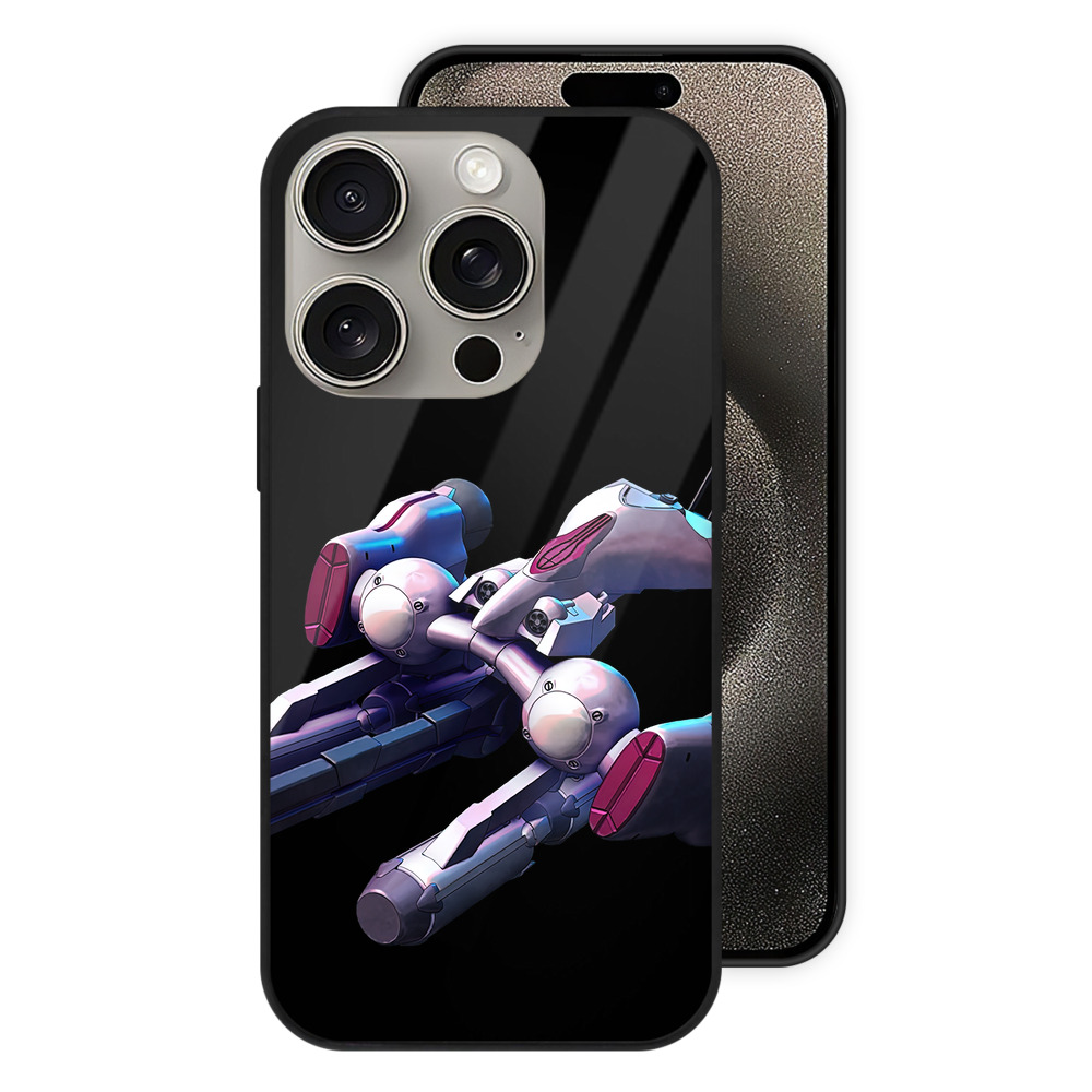 （画像用） 機動戦士ガンダム Mobile Suit Gundam 【iPhone15Pro対応】スマホケース 耐衝撃＆黄変防止 背面ガラス