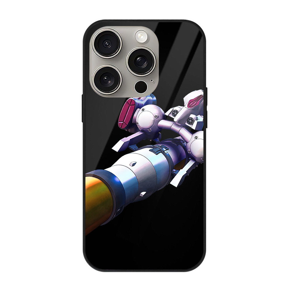 （画像用） 機動戦士ガンダム Mobile Suit Gundam 【iPhone15Pro対応】スマホケース 耐衝撃＆黄変防止 背面ガラス