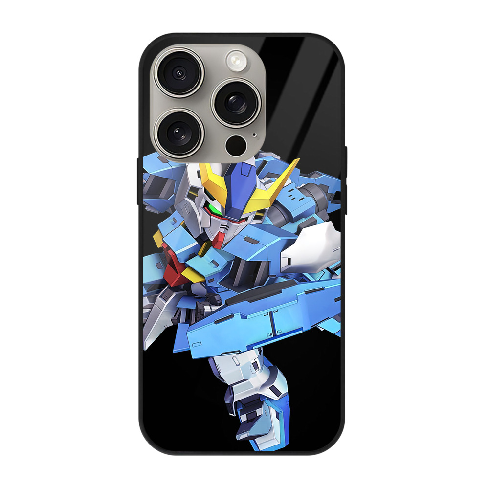 （画像用） 機動戦士ガンダム Mobile Suit Gundam 【iPhone15Pro対応】スマホケース 耐衝撃＆黄変防止 背面ガラス