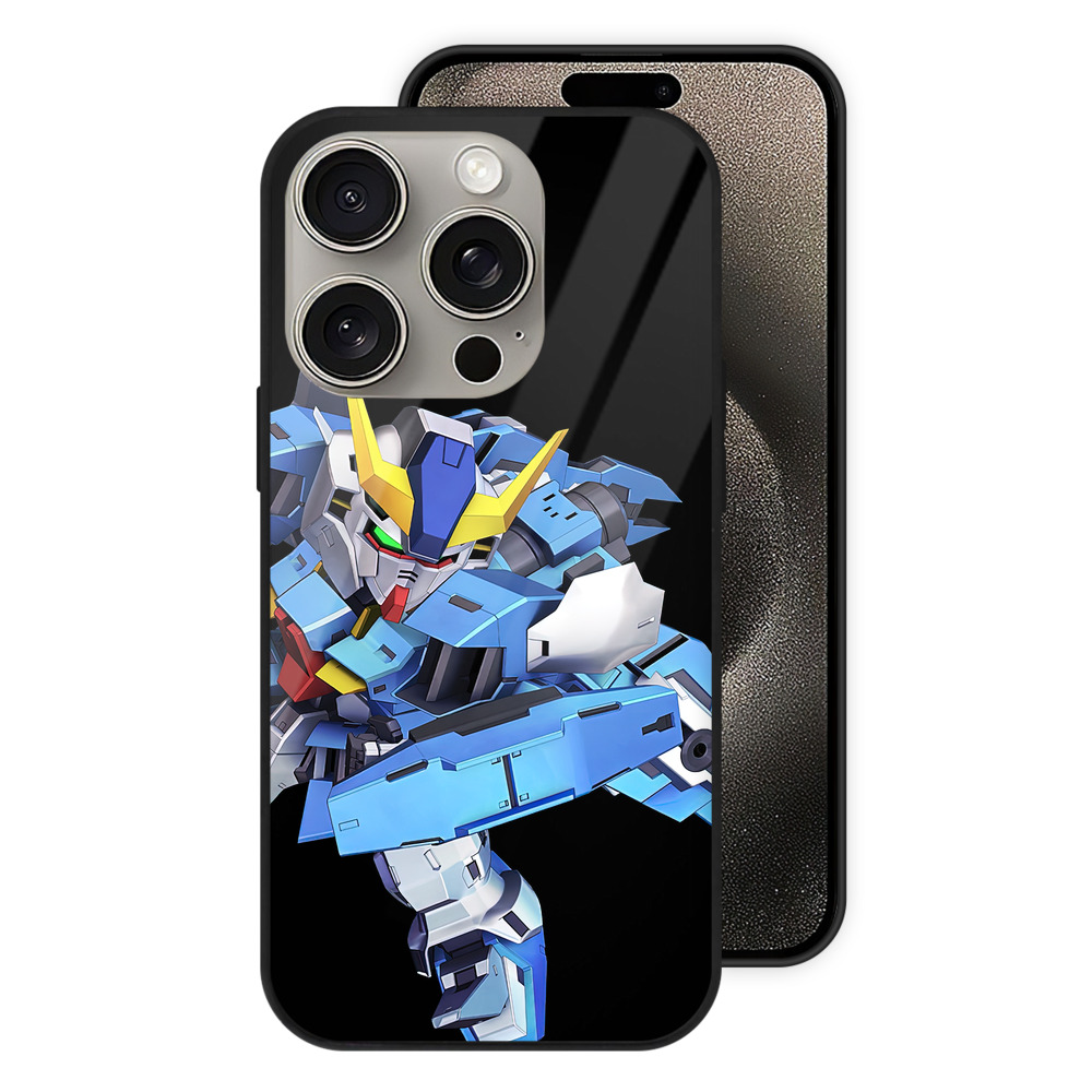 （画像用） 機動戦士ガンダム Mobile Suit Gundam 【iPhone15Pro対応】スマホケース 耐衝撃＆黄変防止 背面ガラス