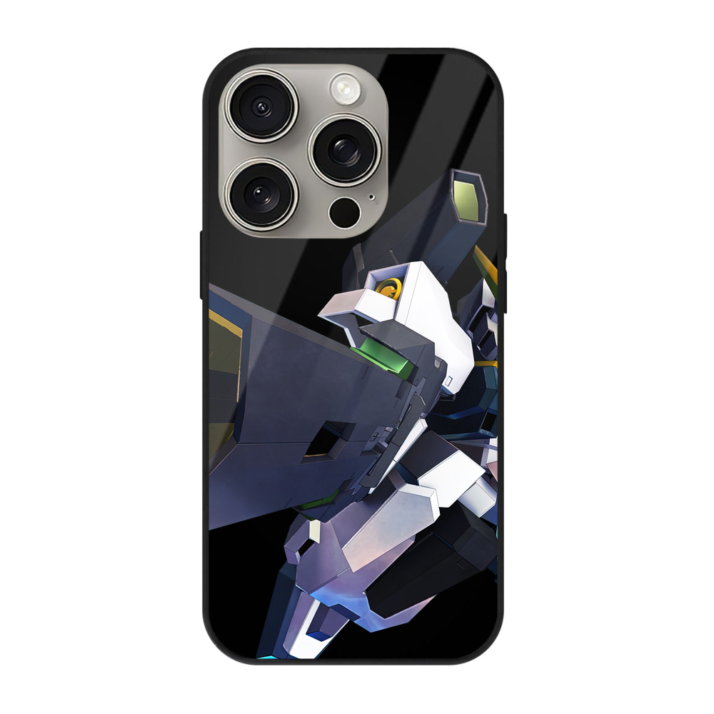 （画像用） 機動戦士ガンダム Mobile Suit Gundam 【iPhone15Pro対応】スマホケース 耐衝撃＆黄変防止 背面ガラス