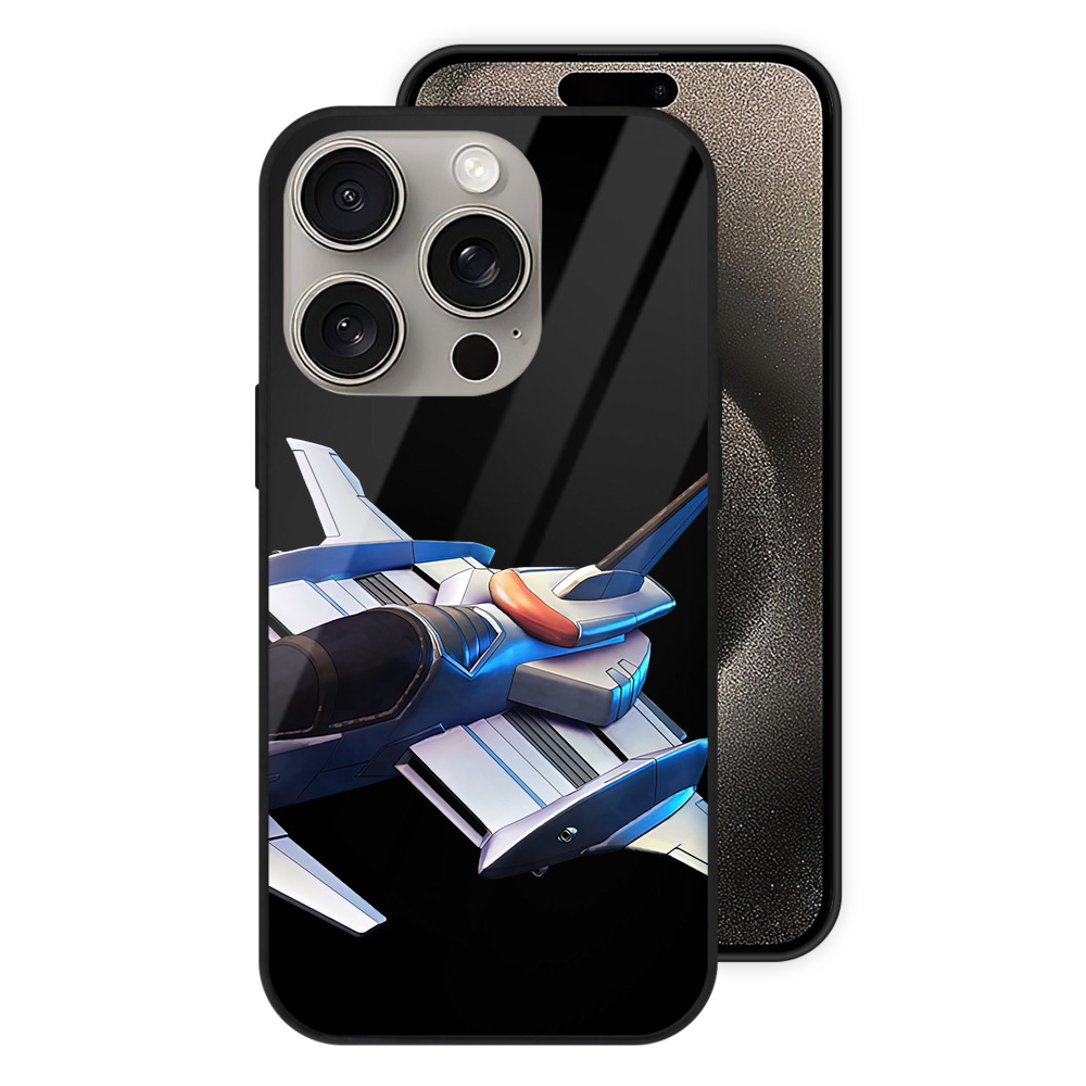 （画像用） 機動戦士ガンダム Mobile Suit Gundam 【iPhone15Pro対応】スマホケース 耐衝撃＆黄変防止 背面ガラス