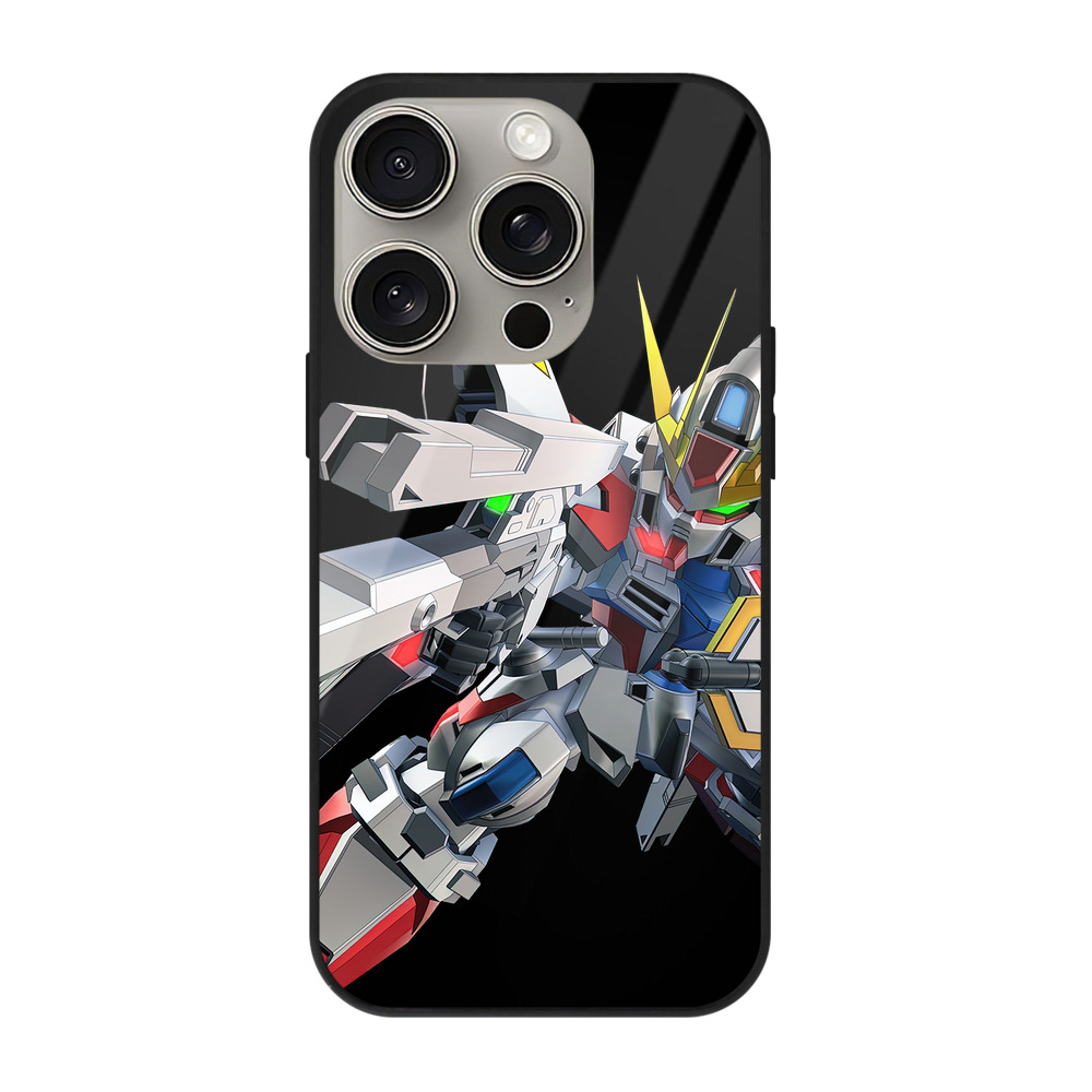 （画像用） 機動戦士ガンダム Mobile Suit Gundam 【iPhone15Pro対応】スマホケース 耐衝撃＆黄変防止 背面ガラス