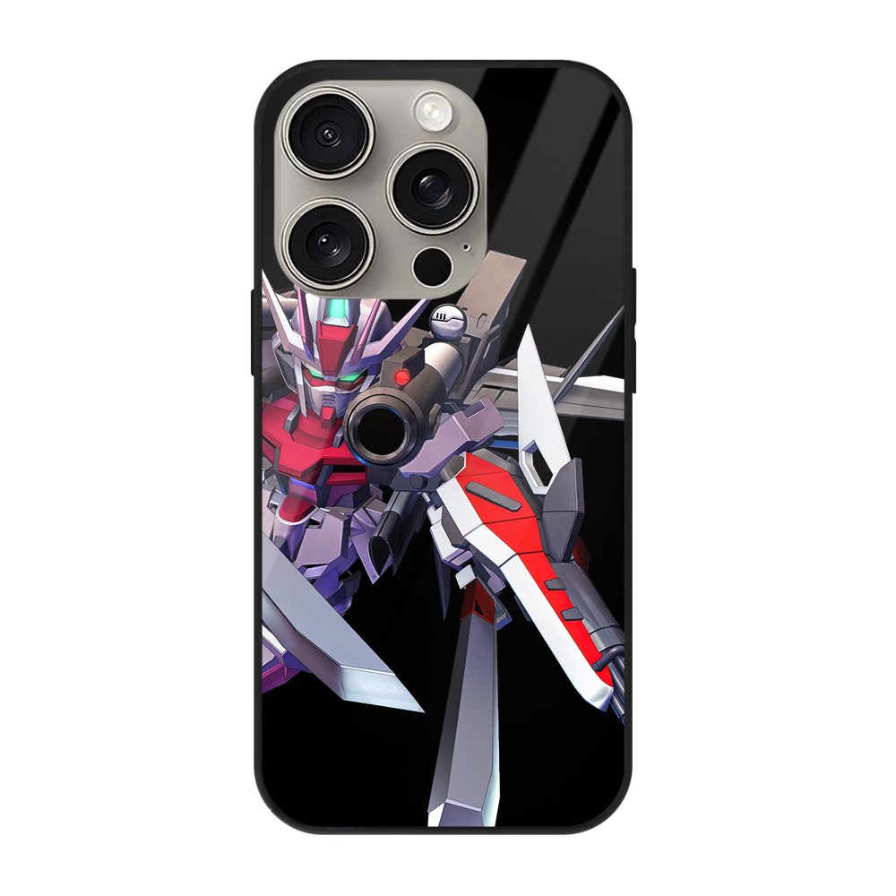 （画像用） 機動戦士ガンダム Mobile Suit Gundam 【iPhone15Pro対応】スマホケース 耐衝撃＆黄変防止 背面ガラス