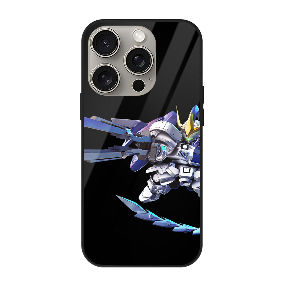 （画像用） 機動戦士ガンダム Mobile Suit Gundam 【iPhone15Pro対応】スマホケース 耐衝撃＆黄変防止 背面ガラス