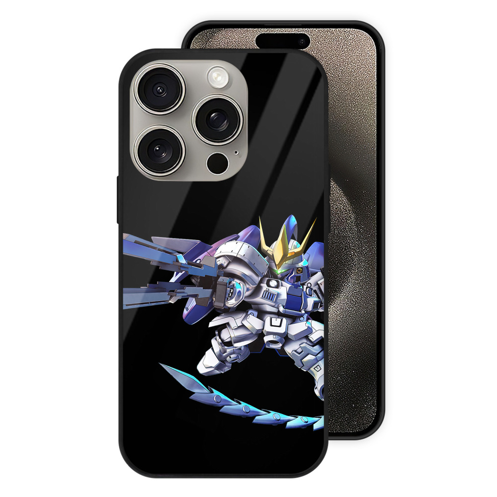 （画像用） 機動戦士ガンダム Mobile Suit Gundam 【iPhone15Pro対応】スマホケース 耐衝撃＆黄変防止 背面ガラス