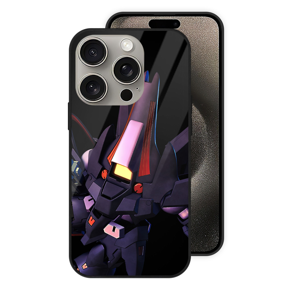 （画像用） 機動戦士ガンダム Mobile Suit Gundam 【iPhone15Pro対応】スマホケース 耐衝撃＆黄変防止 背面ガラス