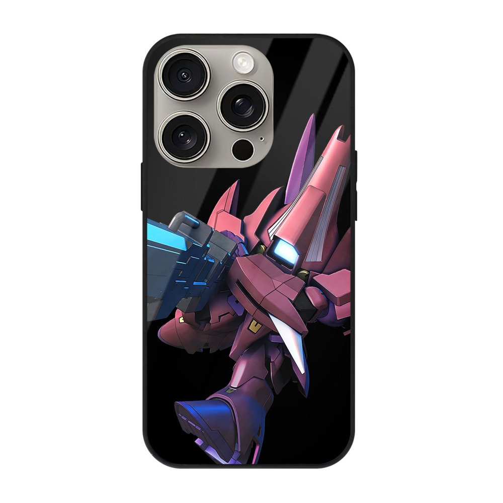 （画像用） 機動戦士ガンダム Mobile Suit Gundam 【iPhone15Pro対応】スマホケース 耐衝撃＆黄変防止 背面ガラス