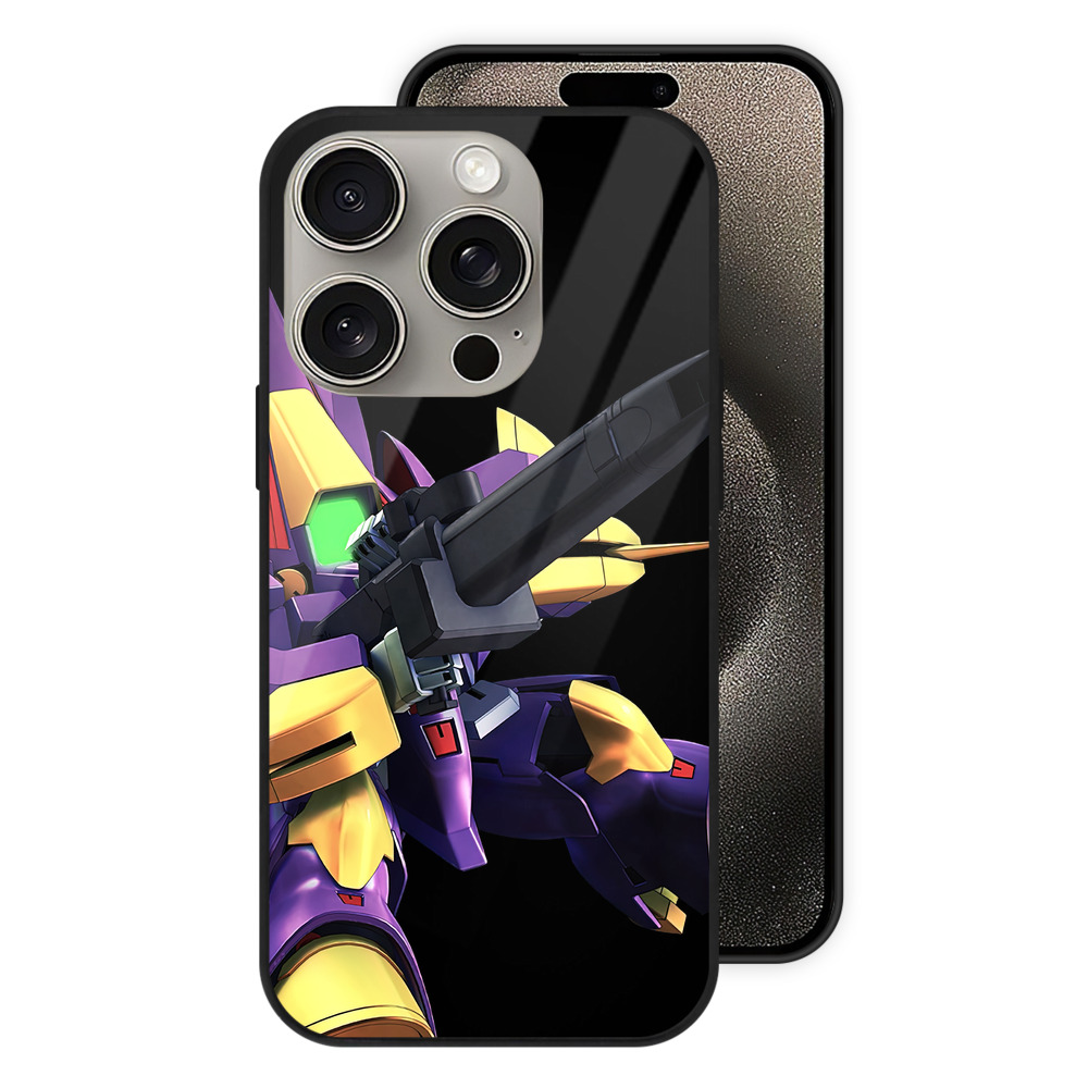 （画像用） 機動戦士ガンダム Mobile Suit Gundam 【iPhone15Pro対応】スマホケース 耐衝撃＆黄変防止 背面ガラス